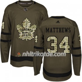 Toronto Maple Leafs Trikot Auston Matthews 34 Adidas 2017-2018 Camo Grün Authentic - Herren